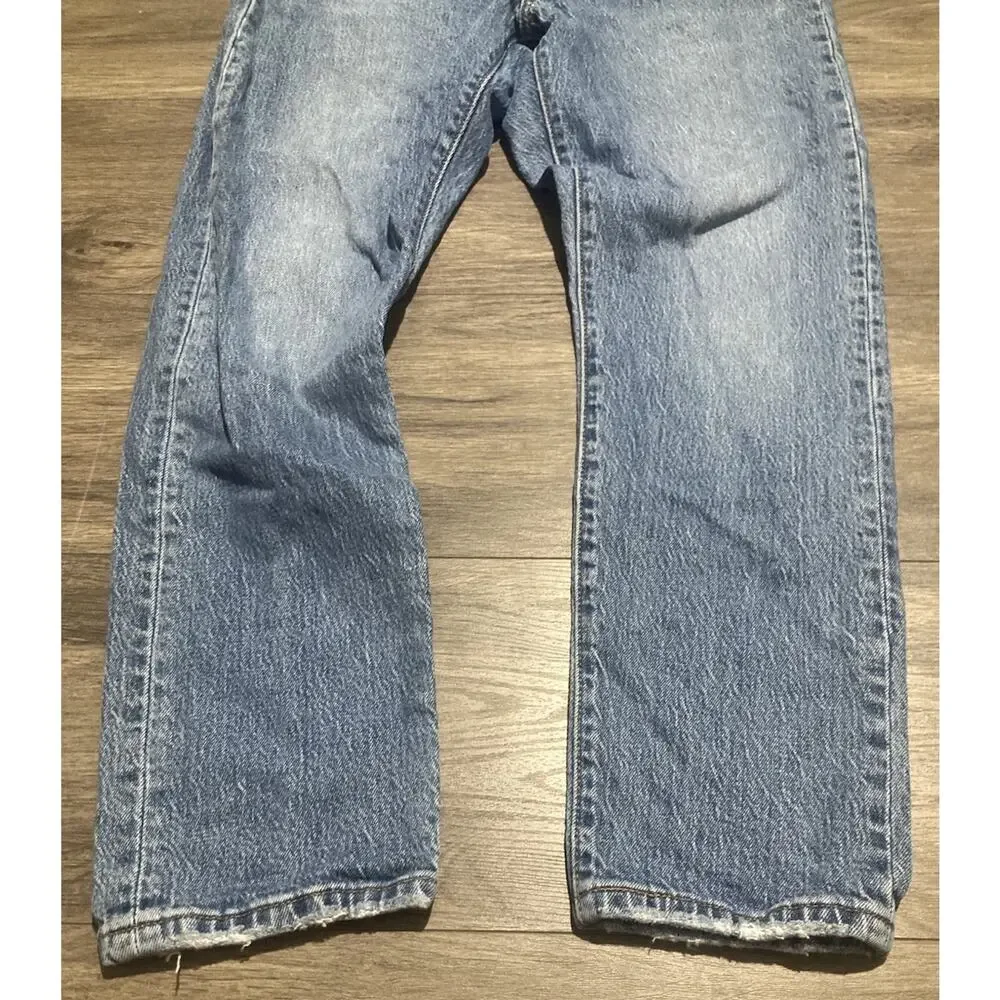 Levi's 501 Women's Jeans Medium Wash Button Fly Size 31x28 High Rise Boho Slim
